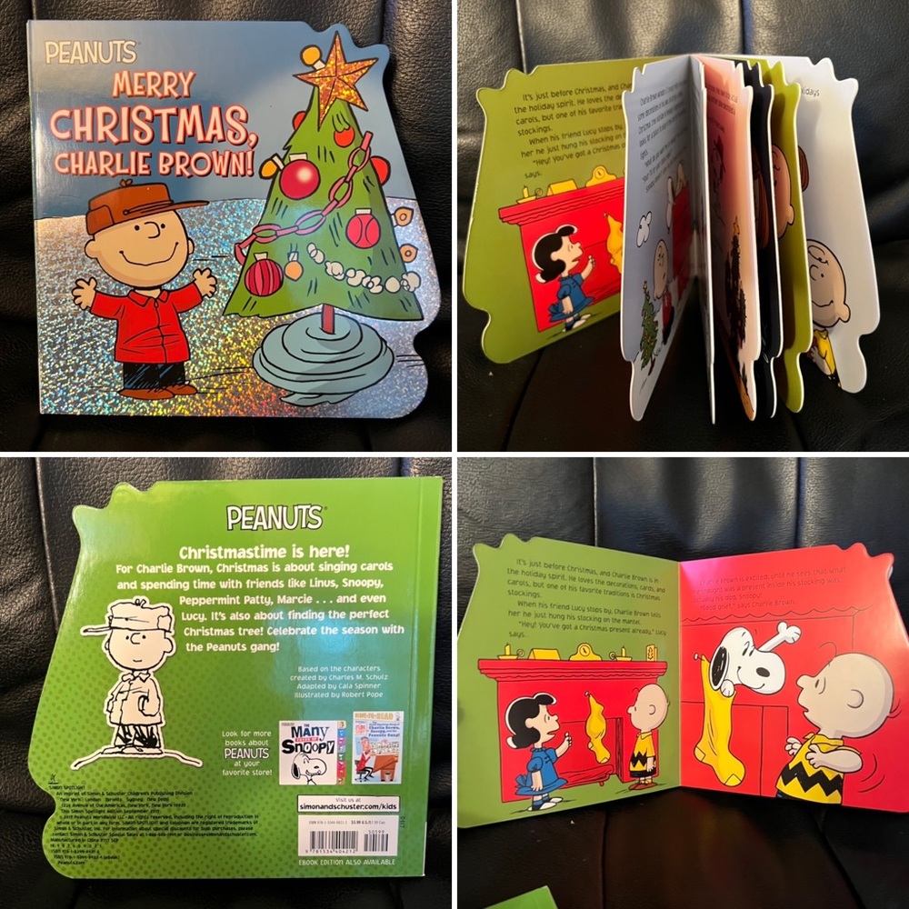 NEW-Peanuts-Merry Christmas Charlie Brown!-Thick Paged Kids BOOK